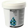 Mozaïekvoeg Zwart - Voegmiddel Voor Mozaïek - Hobby Mozaïekvoeg - Tegelvoegmiddel - Waterdichte Voegen - DIY Mozaïekprojecten - Voegmiddel Kunst - 1000 ml - 1 Emmer