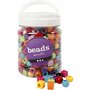 Multi Mix Kralen - Kleurrijke Plastic Kralen Mix - Ideaal voor DIY Sieraden, Knutselprojecten & Hobby Werk - Grote Gaten voor Eenvoudig Rijgen - Diverse Kleuren & Vormen - 420 gr - 700 ml