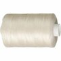 Naaigaren  Duurzaam Polyester Garen  Slijtvast En Geschikt Voor Hand- En Machinaal Naaien  Ideaal Voor Textiel En Hobbyprojecten  1000 Meter, Off-White.