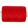 Naaigaren Rood - Kwalitatief Polyester Draad - Geschikt voor Stikwerk, Handwerken & DIY Creaties - Machinewasbaar & Kleurvast - 1000 m - 1 Rol