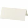 Naamkaarten - Off-White - DIY Creatieve Kaarten - Hobby Decoratie Kaarten - Voor Labels En Namen - Formaat 9x4cm - Gewicht 220gr - Set Van 20 Stuks