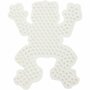 NABBI BioBeads Grondplaat Strijkkralen - Onderplaat - Strijkkralenvormen - Strijkkralenbord - Kralen Ontwerpplaat - Kikker - 10x12 cm - 1 Stuk