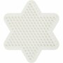 NABBI BioBeads Grondplaat Strijkkralen - Onderplaat - Strijkkralenvormen - Strijkkralenbord - Kralen Ontwerpplaat - Ster - 9,8x9,8 cm - 1 Stuk