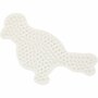 NABBI BioBeads Grondplaat Strijkkralen - Onderplaat - Strijkkralenvormen - Strijkkralenbord - Kralen Ontwerpplaat - Vogel - 6,2x13,4 cm - 1 Stuk