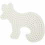 NABBI BioBeads Grondplaat Strijkkralen - Onderplaat - Strijkkralenvormen - Strijkkralenbord - Kralen Ontwerpplaat - Vos - 9,5 x 13,4 cm - 1 Stuk