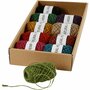 Natuurlijk Hennep Touw - Duurzaam & Sterk - Ideaal voor DIY Decoratie, Macramé, Cadeauverpakking & Handwerk - Diverse Kleuren - 1-2 mm Dikte - 10x30 m
