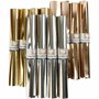 Faux Leather Papier – Leerpapier Set – Geweven Stof Leren Papier – Papier in Goud Rosé Goud Zilver – Hoogwaardig Leerpapier – Wasbaar Leerpapier – 3 Kleuren – 12x1 m