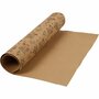 Nepleerpapier Lichtbruin - Leerachtig Craft Papier - Geschikt voor Naaien, Embossing & DIY Creatieve Toepassingen - Makkelijk te Bewerkten & Wasbaar - 49,5 cm x 1 m - 350 gr - 1 Rol