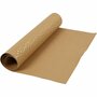 Nepleerpapier Lichtbruin - Wasbaar Kunstleer Papier - 50 cm x 1 m - 350 gr - Voor Naaien, Scrapbooking, Stempelen & Embossing - Ideaal Voor DIY Creaties & Handgemaakte Decoratie - Lichtbruin