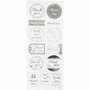 Stickers Zilver - Thank You Stickervel - Zelfklevende Bedankstickers - DIY Decoratie Voor Feest & Kaarten Maken - 10x24 cm