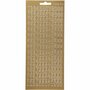 Stickers Goud - Cijfers 0-9 Stickers - Gouden Plakstickers Met Getallen - Zelfklevende Stickervellen - DIY Kaarten Maken - Scrapbooking - 10x23 cm - 1 Vel