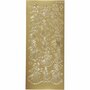 Stickers Goud Engelen - Kerst Stickers - Feestelijke Plakstickers - DIY Kaarten Maken - Sierlijke Engelen Stickers - Zelfklevende Decoratie - Goudkleurige Stickers - 10x23 cm - 1 Vel