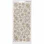 Stickers Wit Sneeuwvlokken - Winter Stickers - Decoratieve Stickers - Zelfklevende Stickers - Kerst Raamstickers - Knutsel Stickers - DIY Kaarten - 10x23 cm - 1 Vel