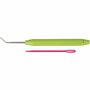 Garennaald En Haak - Borduurnaald Met Groot Oog - Borduur- en Haaknaalden - DIY Naalden Set - Roze & Groen - 7cm en 11cm - Creotime - 2 Stuks