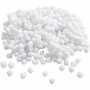Pom-Poms - Ronde Balletjes - Wit - 5mm Diameter - 550 Stuks - Zachte Decoratieve Pompons voor Knutselprojecten, DIY Sieraden en Creatieve Hobbyactiviteiten