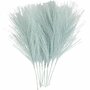 Kunstveren - Lichtblauwe Polyester Veren - DIY Decoratie Veren Set - Knutselmateriaal - Hobby Veren - Creatieve Projecten - Lengte 15x8 cm - Set van 10 stuks