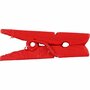 Mini Wasknijpers - Rode Decoratieve Knijpers - Kleine Houten Knijpers - Lengte 25mm - Breedte 3mm - Set van 36 Stuks
