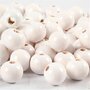 Houten Kralen - Witte Kralen - Diameter 10mm - DIY Knutselmateriaal - Gatgrootte 3mm - 20g