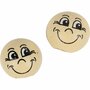 Houten Hoofden - DIY Houten Ballen Met Gezichtjes - Diameter 12 mm - Creatief Knutselmateriaal - Set van 20 stuks - Houten Figuren - Miniatuur Decoratie - Modelbouw