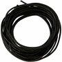Leerkoord - Zwart Leren Koord - Hobbykoord Van Leer - Leather Cord - Draad Voor Sieraden Maken - Macramé Koord - Zwart - Dikte 2mm - Lengte 4m - 1 Rol