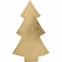 Kerstboom, goud, H: 18 cm, B: 11 cm, 350 gr, 4 stuk