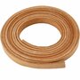 Leerband - Naturel Leren Band - DIY Leren Koord - Creatieve Leren Band - Hobby Koord Voor Decoratie - Breedte 10mm - Dikte 3mm - Lengte 2m - 1 Rol