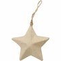 Papieren Ster Deco - DIY Ster Decoratie - Set van 9 - Handgemaakte Papier-Maché Sterslinger - Jute Ophangkoord - Ideaal Voor Kerst, Feestversiering & Knutselen