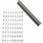Alfabet Stempelset - 73 Tekens - A-Z Letters & Cijfers - Rubber Stempels Voor DIY, Kaarten Maken, Scrapbooking, Handlettering, Creatieve Versiering & Knutselprojecten