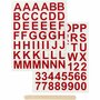 Rub-On Transfer Stickers - Rood - Wrijfstickers - ABC Letters & Cijfers - Zelfklevende Stickers - Geschikt Voor DIY, Hobby & Scrapbooking - Makkelijk Aan Te Brengen - 2 Velletjes