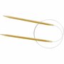 Rond Breinaalden - Flexibele Bamboe Breinaalden - DIY Handwerk Voor Beginners & Gevorderden - Duurzaam Breigereedschap - Dikte 5,5 mm - Lengte 60 cm - Set van 1 Stuk