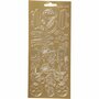 Stickers Goud - Sport Stickers - Gouden Stickervellen Voor Sportliefhebbers - Zelfklevende DIY Decoratie - Scrapbooking & Hobbyprojecten - 10x23 cm - 1 Vel