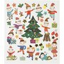 Stickers Kerstmis Voor Kinderen - Feestelijke Kinderstickers Voor Knutselen, Scrapbooking & Kerstkaarten - 15x16,5 cm - 1 Vel