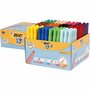Stiften Diverse Kleuren - Viltstiften - Kleurstiften - Tekenstiften - Stiften Met Dikke Punt - Waterbasis - Premium Kwaliteit - Kindvriendelijke Stiften - Lijndikte 3mm - BIC Visa Color - 12 x 12 stuk