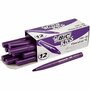 Kleurstiften - Viltstiften - Stiften Dikke Punt - Donkerpaars - Lijndikte: 3mm - Visa Color - 12 Stuks