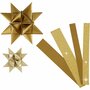 Vlechtstroken - Gouden DIY Papierstroken - Creatieve Decoratieve Hobbystroken - Sterren Vouwen & Luxe Knutselset - Hoogwaardige Kwaliteit - Formaat 44+78 cm - Set