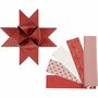 Vlechtstroken rood-wit - Papieren vlechtstroken - Dubbelzijdig vlechtpapier - DIY vlechtkunst - Vivi Gade vlechtpapier - Creatief knutselpapier - 100 cm lengte - 40 stuks