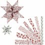 Vlechtstroken - Papierstroken Rood/Wit - DIY Knutselstroken - Handgemaakt Papier - Hobby Strookjes - Formaat 44+78cmx6,5+11,5cmx15+25 mm - Set van 48