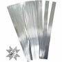 Vlechtstroken, zilver, L: 45 cm, d 6,5 cm, B: 15 mm, 100 stroken/ 1 doos