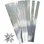 Vlechtstroken, zilver, L: 45 cm, d 6,5 cm, B: 15 mm, 100 stroken/ 1 doos
