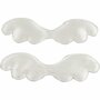 Stoffen Vleugels - Glanzende Stoffen Vleugels - DIY Vleugels voor Knutselprojecten - Engelenvleugels - Decoratieve Textiel Vleugels - Vleugeldecoratie voor Creatieve Projecten - 7 cm Breed - 50 Stuks