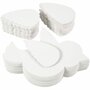 Waxinelicht - Glazen Waxinelichthouder Voor Decoratie - Diameter 9,8 cm, Hoogte 8 cm - 6 Stuks
