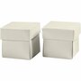 Vouwdoos - Off-White - Wit - 5,5x5,5 cm - 250 gram - 10 stuks