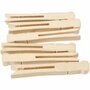 Wasknijpers - Platte Wasknijpers - DIY - Decoratie - Was Ophangen - Hout - Lengte: 9,5 cm, Breedte: 1,4 cm - 100 stuks