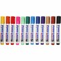 Whiteboard stiften, diverse kleuren, lijndikte 4 mm, 12 stuk/ 1 doos