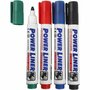 Whiteboard stiften, zwart, blauw, groen, rood, lijndikte 4 mm, 4 stuk/ 1 doos