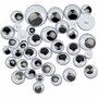 Wiebelogen - Zelfklevende Gekleurde Ogen - Wiebelogen Voor Decoratie - 0,08+0,1+0,15 cm - Diverse Maten