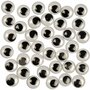 Wiebelogen - Bewegende Ogen Voor Knutselen - Zwart-Witte Wiebelogen Voor Decoratie - Diameter 10 mm - 2x1000 Stuks