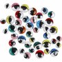 Wiebelogen Met Wimpers - Grappige Wiebelogen Decoratie - Knutsel Ogen Multicolor - DIY Wiebelogen - Creatieve Ogen voor Kinderen - 8-12 mm - 36 Stuks