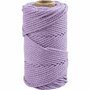 Macramé koord - paars - L: 55 m - d 4 mm - 330 gr