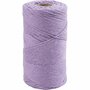 Macramé koord - paars - L: 198 m - d 2 mm - 330 gr